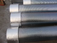 OD219mm hot galvanized wire wrapped screen//stainless steel 304L Johnson type screen with threads