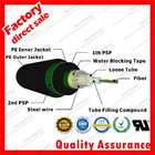 Outdoor Underground Direct-buried fibre optic cable gyxts53 unitube armored optical cables with Black PE PSP sheath