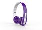 Purple Waterproof Retractable Wireless Stereo Bluetooth Headset 20Hz-20KHz
