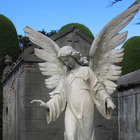 Monument Sculpture Natural Marble Stone Large Angel Garden Statue