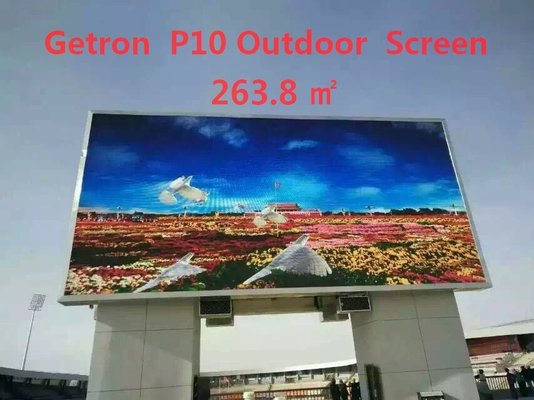 China P10 Pantalla RGB Full Color SMD Outdoor SMD LED Display High Contrast supplier