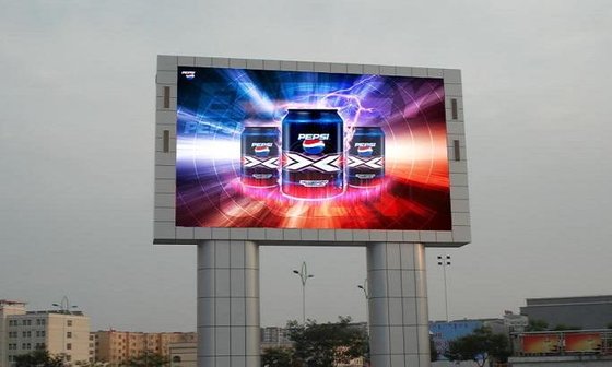 China High Waterproof Advertising Led Billboard P10 Video Wall Screen Outdoor Street Pole supplier