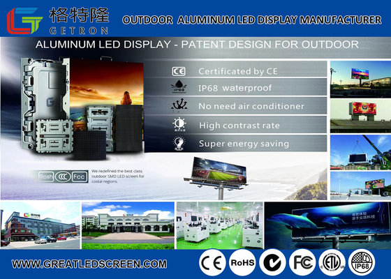 China Aluminum P8 Full Hd Led Panel 7000CD Ultra Thin Outdoor SMD Led Display 3840Hz Refresh and High Gray supplier