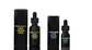 30ml CBD black frosted bottle and bamboo cap with gold print  and round box tube supplier