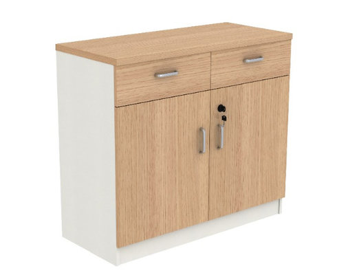 China cheap Modern appearance MFC panel wooden balcony storage cabinet supplier