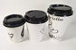 CMYK Overprinted Matt Finish Hot coffee disposable cups with Matt Lid supplier