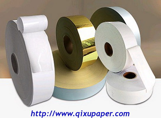 Supply Thermal matte glossy Self-adhesive Paper material Rolls Stickers Labels