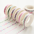 Colorful Custom Printed Washi Tape for Stationary, DIY Self Adhesive Washi Tape