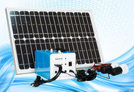 10W 20W 30W mini solar home lighting system / portable DC solar kits for camping