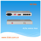 China goods from china EM 2/4 Line 4Voice to FE over fiber  Multiplexer manufacturer