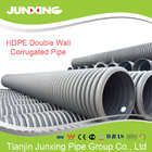 HDPE culvert poly pipe 400mm SN4 for collecting stormwater in summer