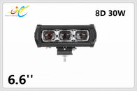 High quality factory price Offroad 12V/24V DC waterproof IP68 8D 6.6inch 30W 8D LED light bar with E-mark approved
