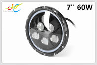7" 60W LED Headlights for Jeep Round Headlight With halo, High/Low Beam for Jeep, Wrangler, JK, CJ, LJ, TJ, DRL