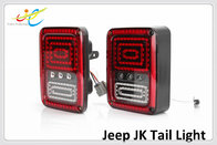 Pair Snake Style Jeep Wrangler Tail Lights with Brake Turn Reverse Lamp Back Up Rear Light for Jeep JK 2007-2016