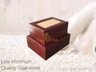 Pet Aftercare Memorial Gifts Pine Wooden Tribute keepsake locking box with photo frame on lid, gold lock and key.