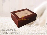 Good Quality Pine Wood Walnut Color Photo Frame Pet Aftercare Tribute Keepsake Urn Chest Box, LOW Minimum Order