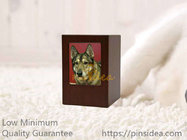 Good Quality Pet Aftercare Rich Cherry Wooden Photo Frame Funeral Supply Cremation Ashes Urn Box. Guality Guarantee.