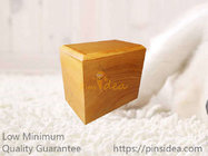 Best Seller Mahogany Color Photo Frame Wood Pet Urn Boxes, Small Order, Engravable, Quality Guarantee.
