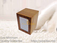 Best Seller Mahogany Color Photo Frame Wood Pet Urn Boxes, Small Order, Engravable, Quality Guarantee.