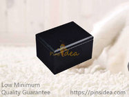 Gloss Black MDF Wooden Pet Cremation Ashes Remains Container Urns for Small Pets, Small Order, Blank Engravable.