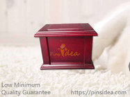 Good Quality Inexpensive Traditional Matte Walnut Wood Pet Urns for Dogs and Cats, Small Order, Quality Guarantee
