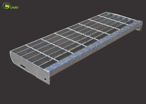 China Steel Frame Lattice Hot Dipped Galvanized Metal Outdoor Stair Step Tread supplier