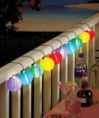 3m Color Solar Mini Lanterns String Lights - Cool White Solar Powered 10LED colorful hanging decoration