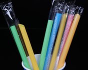 The coarse coloful plastic stright drinking straws