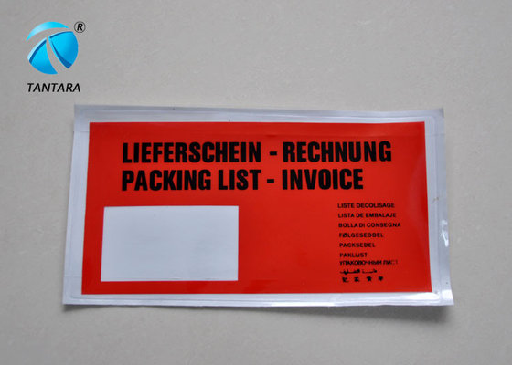 China Self Adhesive packing list envelope for slips , invoices , safety data sheet supplier