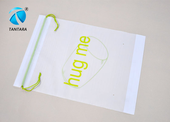 China Fashion LDPE Wear rope Plastic Drawstring Bags with environmental protection supplier