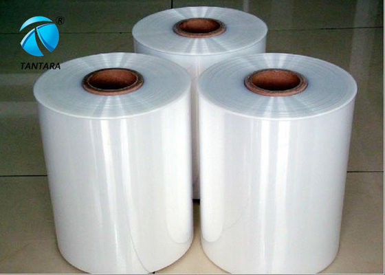 China Clear polyolefin Heat shrinkable plastic film , shrink packaging film supplier