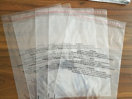 China Custom 	Plastic Transparent Bags LDPE / HDPE Plastic Bags For Shopping , Garments , Gifts supplier