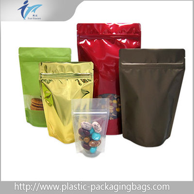China Aluminum Foil Full Color Printing Reclosable Pouch , Food Grade Packaging Bags supplier