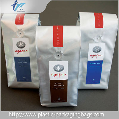 China Customized Stand Up Plastic Pouches , Side Gusset Coffee Packaging Bags supplier