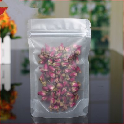 China Matte PE / PET Clear Stand Up Zipper Pouch Bags , Tea Sachet Flexible Pouch Packaging supplier