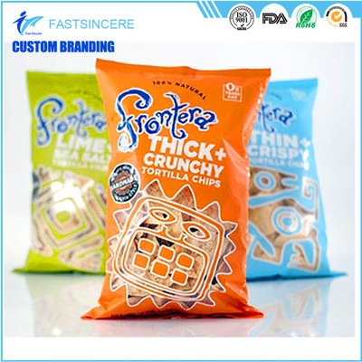 China Moisture Proof beatiful middle seal Plastic Packaging Bags pillow bag for food and nuts supplier