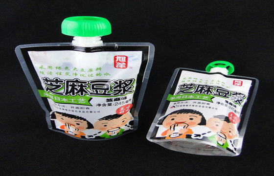 China 10L 5l 3l drinking water plastic pouch with spout , mineral / soymilk liquid packaging bags supplier