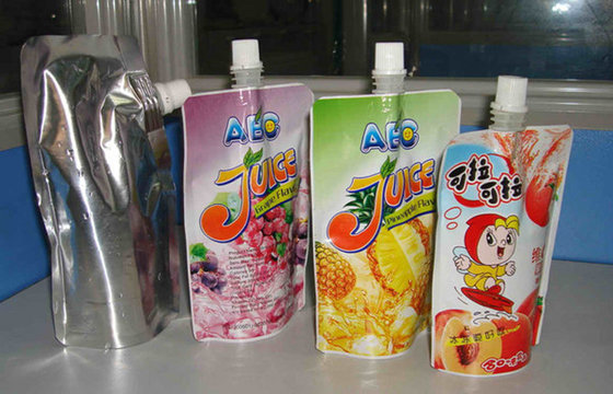 China PET / AL / PE Custom Printed Spout Pouches for Packaging Juice / Jam/Soymilk supplier