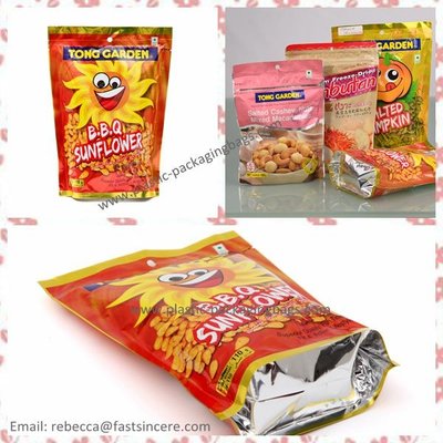 China Gravure Printing Stand Up Pouches with Heat Seal , Custom Printed Stand Up Bags supplier