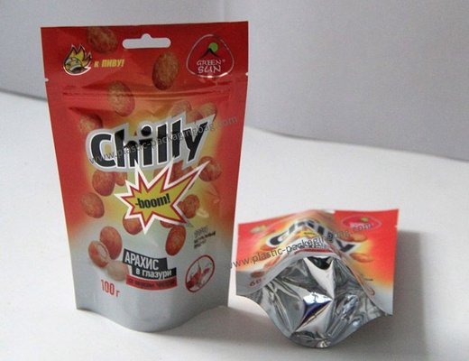 China Aluminum Foil Stand Up  Pouches 2kg / 3kg Gravure Printed with Euro-Hole supplier