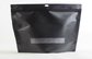 PET / PE Black Zipper Coffee Packaging Bags With Euro Hole supplier