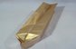 Gold Coffee Packaging Bags Stand Up Side Gusset Back Sealed supplier
