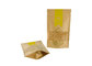 Airtight Food Packaging Brown Kraft Paper  Bag With Clear Window supplier