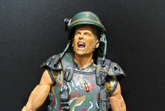 China Camouflage Soldier Action Figures , Army Action Figures With Screaming Face supplier