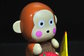 Candy Container Plastic Monkey Figurines , Plastic Monkey Toy Small Size supplier