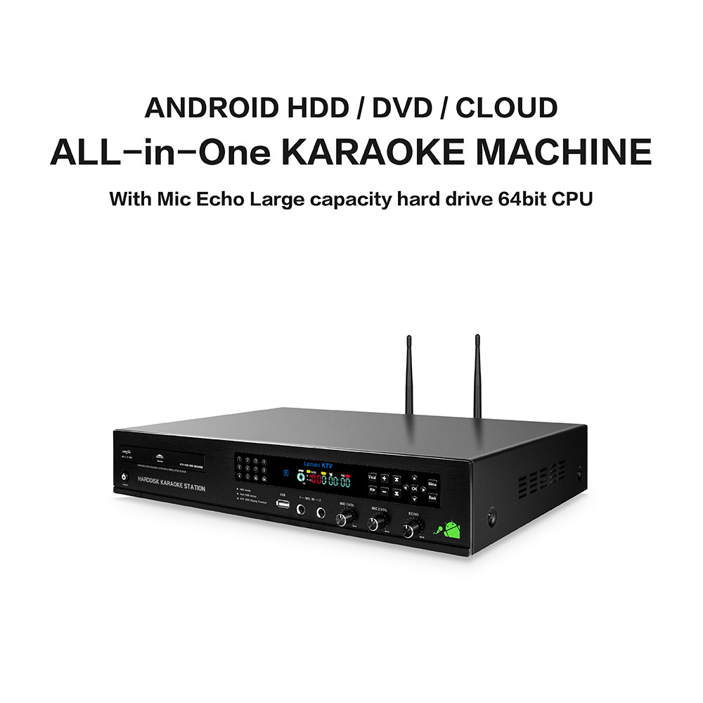 Professional home ktv karaoke player sing machine hd jukebox with songs cloud,support  H.265 video, build in AGC/AVC