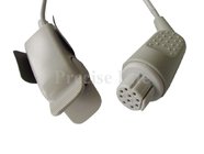Compatible Datex OXY-F4-N Adult finger clip SpO2 sensor probe,Round 10-pin ,3 meters