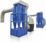 Scroll Dry Type Industrial Dust Collection System  , Strong Suction Cyclone Dust Collector 1650x1650x3900mm