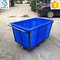 400L  Rotomolded 400litre commercial bulk material industrial trolley cart trucks with wheels for transfer