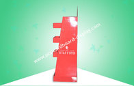 Custom Heavy-duty Cardboard Free Standing Display Units For Selling Clothes With Four Shelves